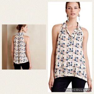 Anthropologie Maeve Tesni swing lipstick top!